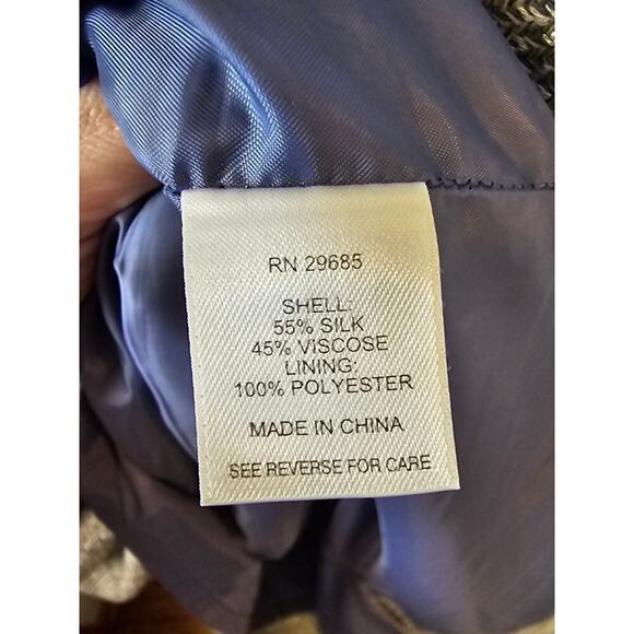 Pendleton Blue tweed silk blend sheath dress sz 10 - Picture 5 of 5